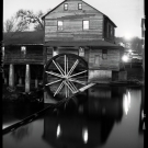 Night view of The Old Mill (built 1830), Pigeon Forge, TN