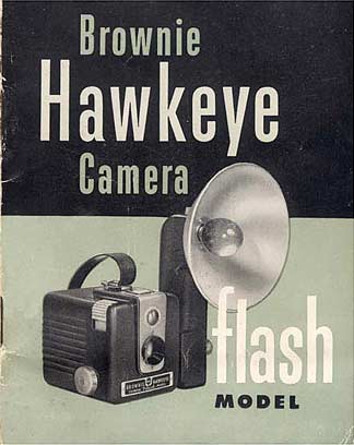 1950s KODAK BROWNIE HAWKEYE FLASH MODEL CAMERA OWNERS INSTRUCTION MANUAL 